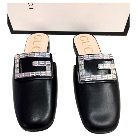 gucci crystal clogs|gucci slippers women.